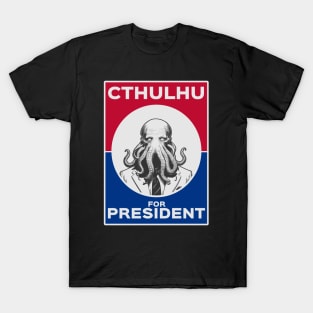 Cthulhu For President USA 2024 Election Red Blue #2 T-Shirt